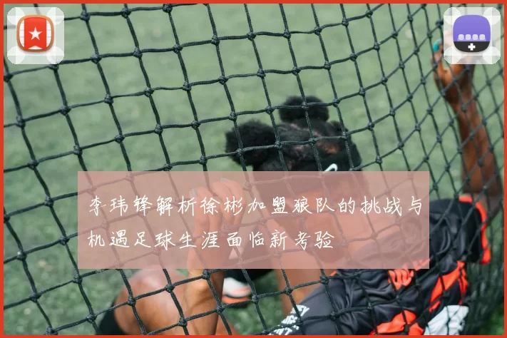 李玮锋解析徐彬加盟狼队的挑战与机遇足球生涯面临新考验